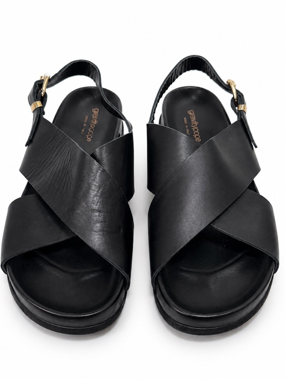Gravitypope Anya Leather Slingback Sandals EU 40 US 9.5 Italy